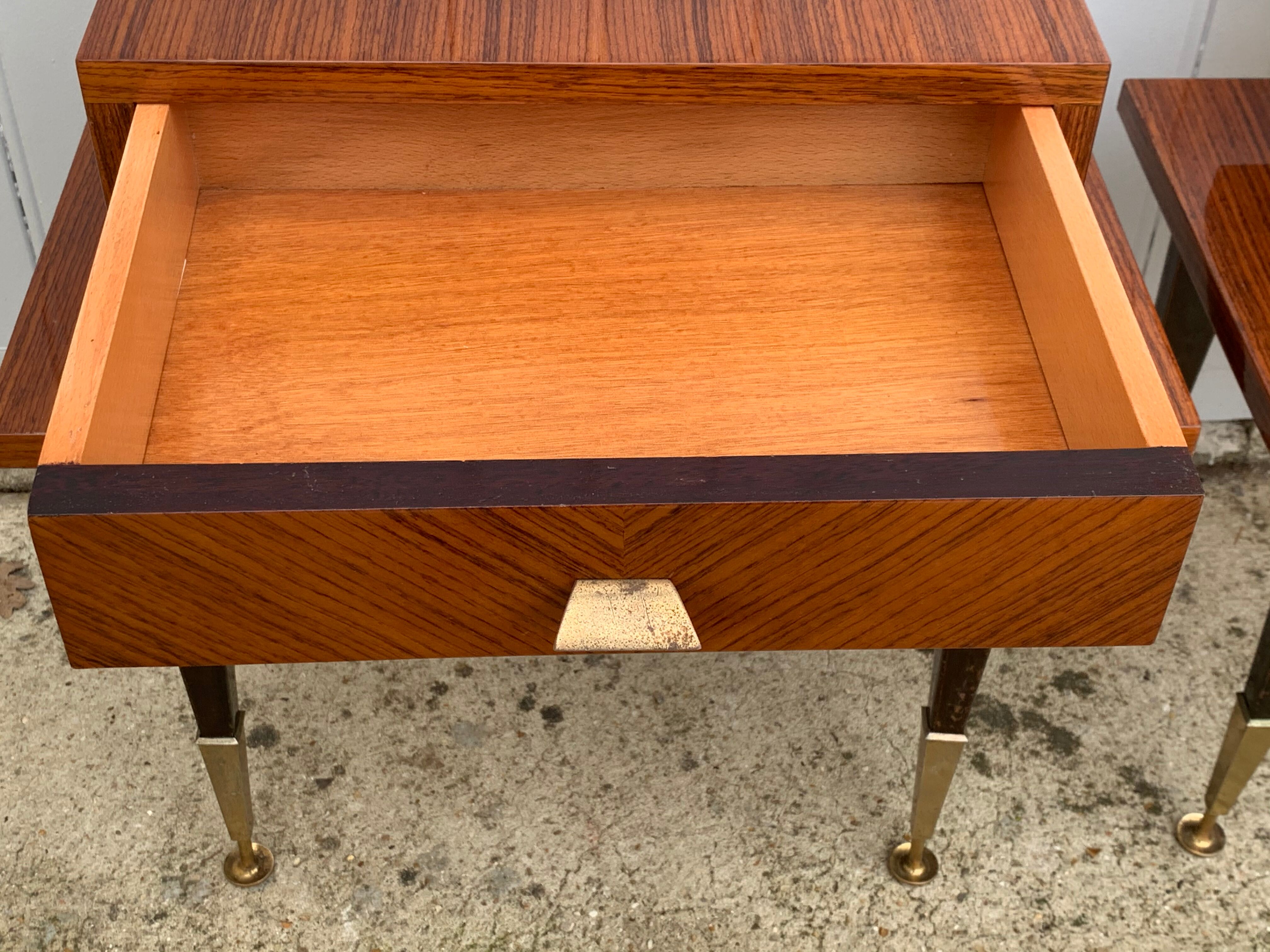 Pair of vintage bedside tables