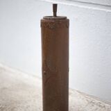 Vintage standing ashtray, push ashtray, brutalist ashtray, metal ashtray, end of sofa