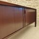 Vintage Scandinavian design sideboard with tambour doors