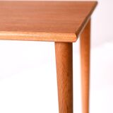 Small 1950s Scandinavian Coffee Table with Turned Legs