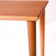 Small 1950s Scandinavian Coffee Table with Turned Legs