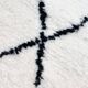 Beni Ouarain Moroccan Berber rug with black diamonds 2.36x1.65m