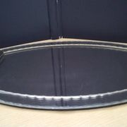 Plateau miroir ancien biseauté