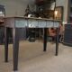 Console furniture from the Banque de France metal 1950