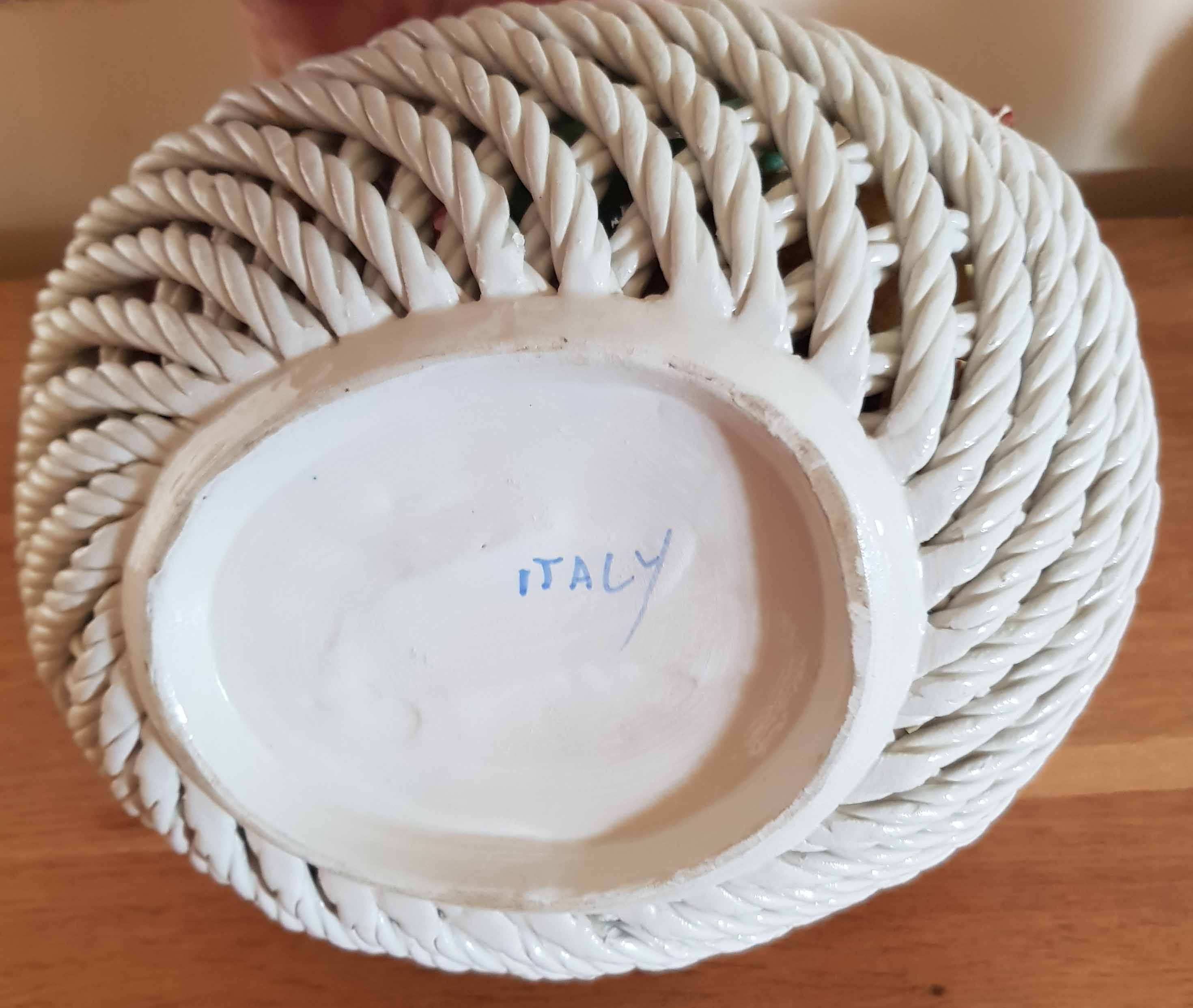 Vintage Ceramic Fruit Basket