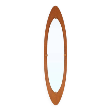Mirror with curved plywood frame, 1960s