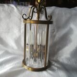 Bronze and crystal lantern