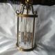 Bronze and crystal lantern