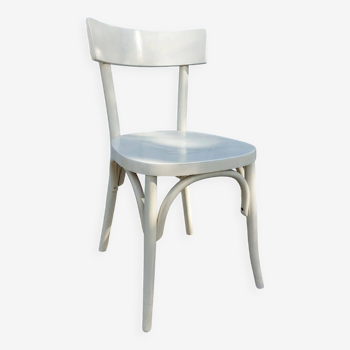 white wooden bistro chair