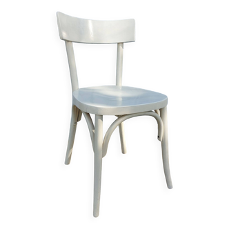 white wooden bistro chair