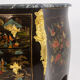 Commode sauteuse de style Louis XV en laque. Années 1950.