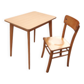 Vintage bistro table and chair