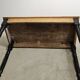 Antique farmhouse table in solid oak with turned legs