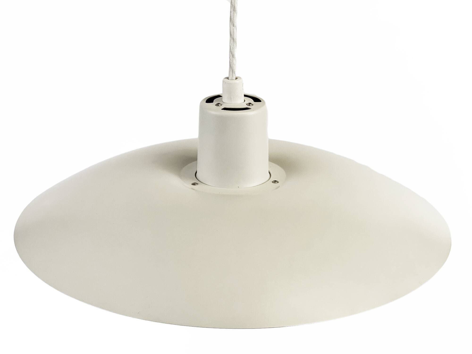 White pendant light PH 4/3 by Poul Henningsen for Louis Poulsen. Denmark 1980s
