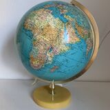 Grand globe vintage 1970 terrestre pvc jro verlag - 44 cm