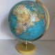 Large vintage 1970 terrestrial globe pvc jro verlag - 44 cm