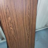 Folding table in formica brown console