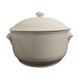 White earthenware soup