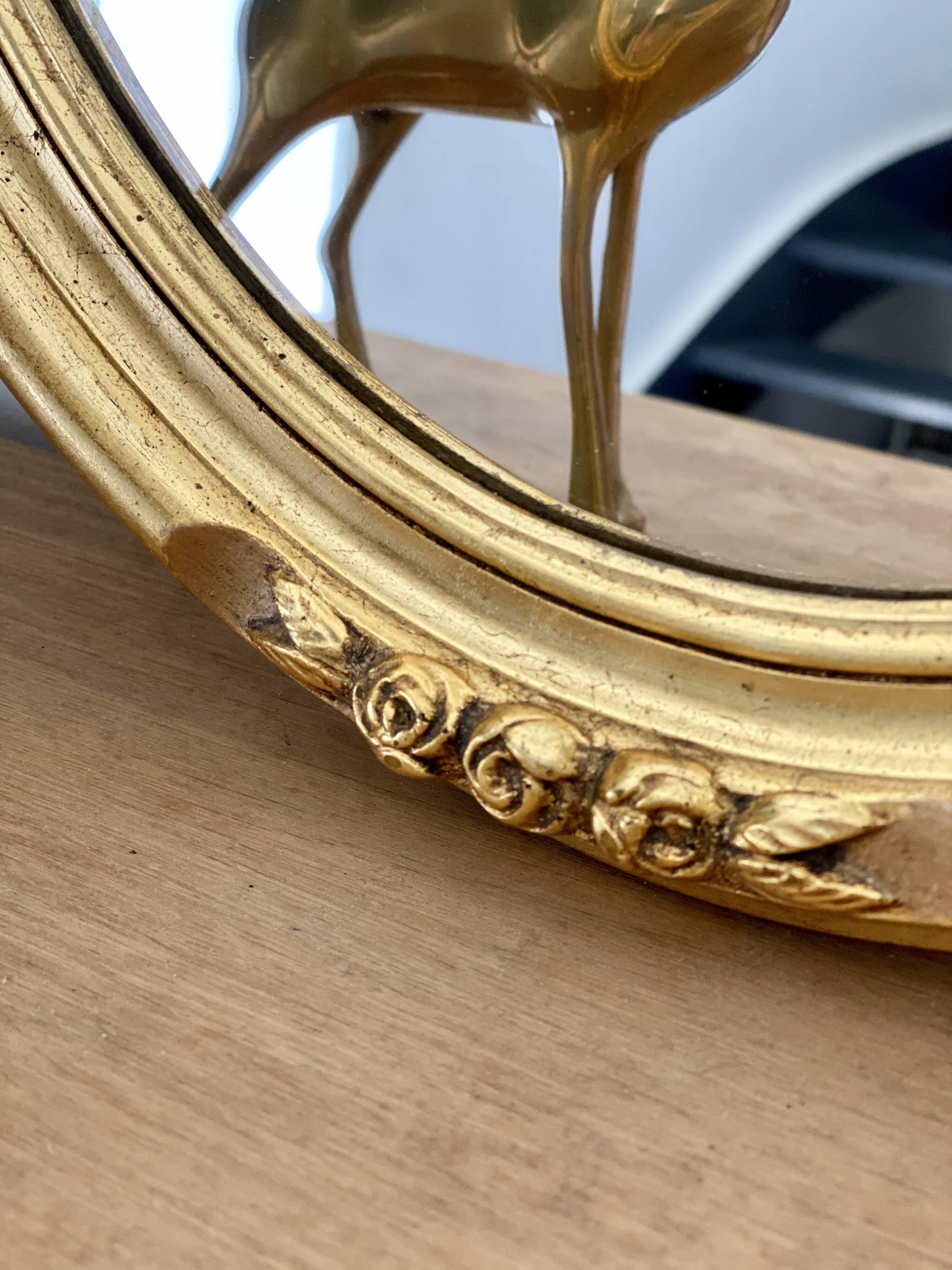 Golden mirror 47x37cm