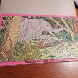 Rare puzzle 1955 check tintin No. 1 elephant