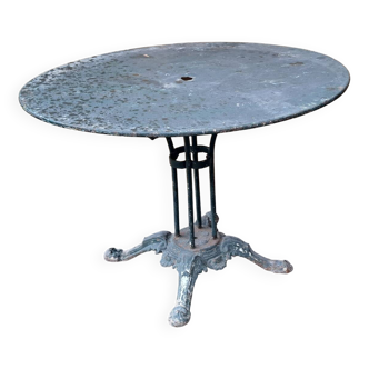 Sheet metal garden table