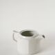 Faceted ceramic teapot, White, 1950
