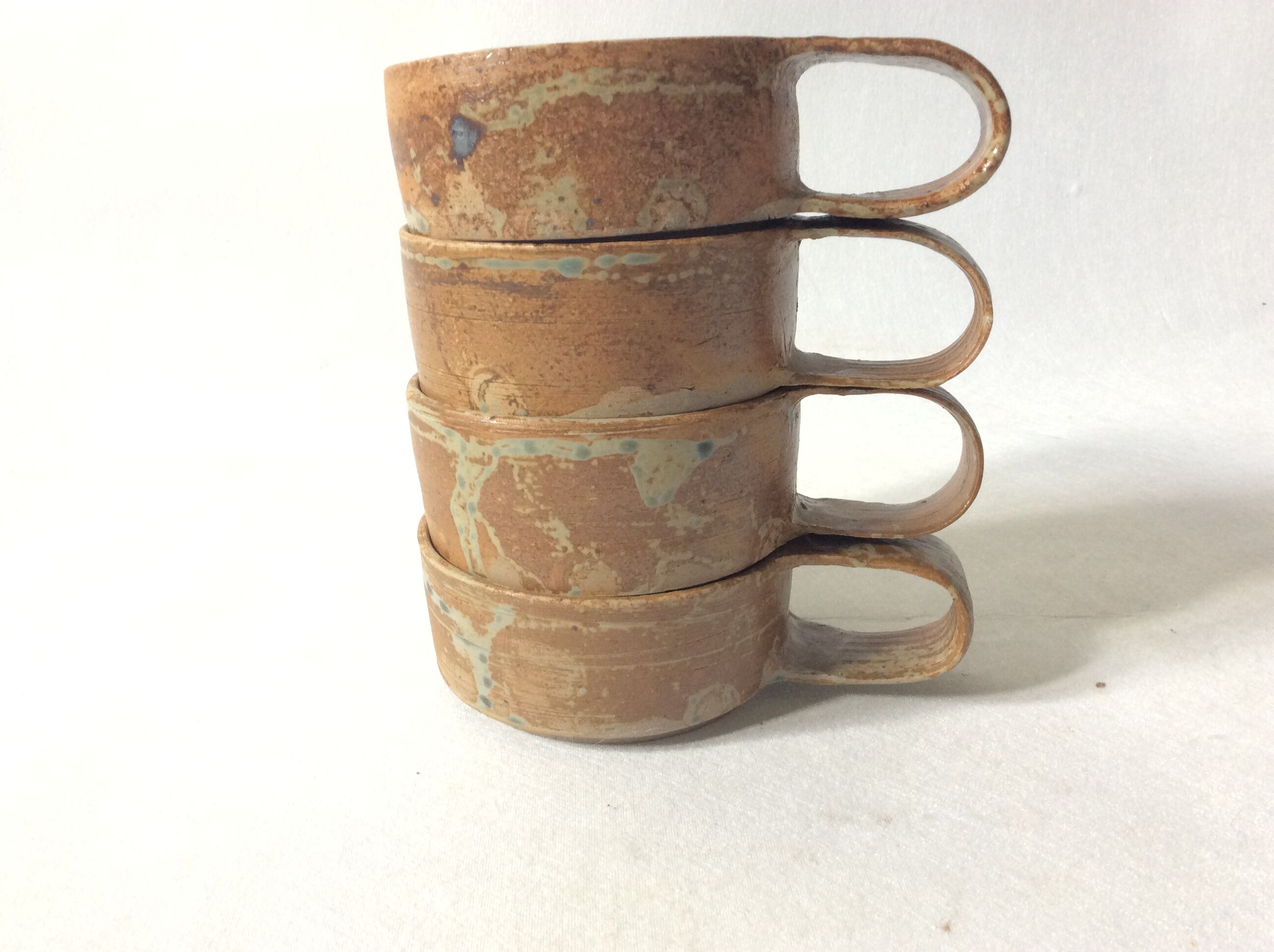 Raw sandstone cups
