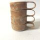Raw sandstone cups