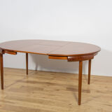 Mid-century teak dining table & chairs by Hans Olsen for Frem Røjle, Denmark, 1960s, set of 5