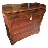 Walnut Louis Philippe writing chest of drawers