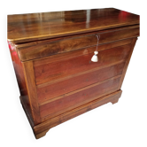 Walnut Louis Philippe writing chest of drawers