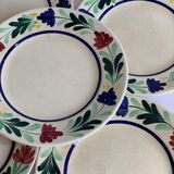 5 assiettes à dessert Longchamp