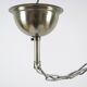 Glass and chrome metal chandelier, 1960