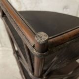 70s rattan corner cabinet