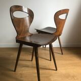 Pair of bistro chairs "rustic" model of baumann called "ant"