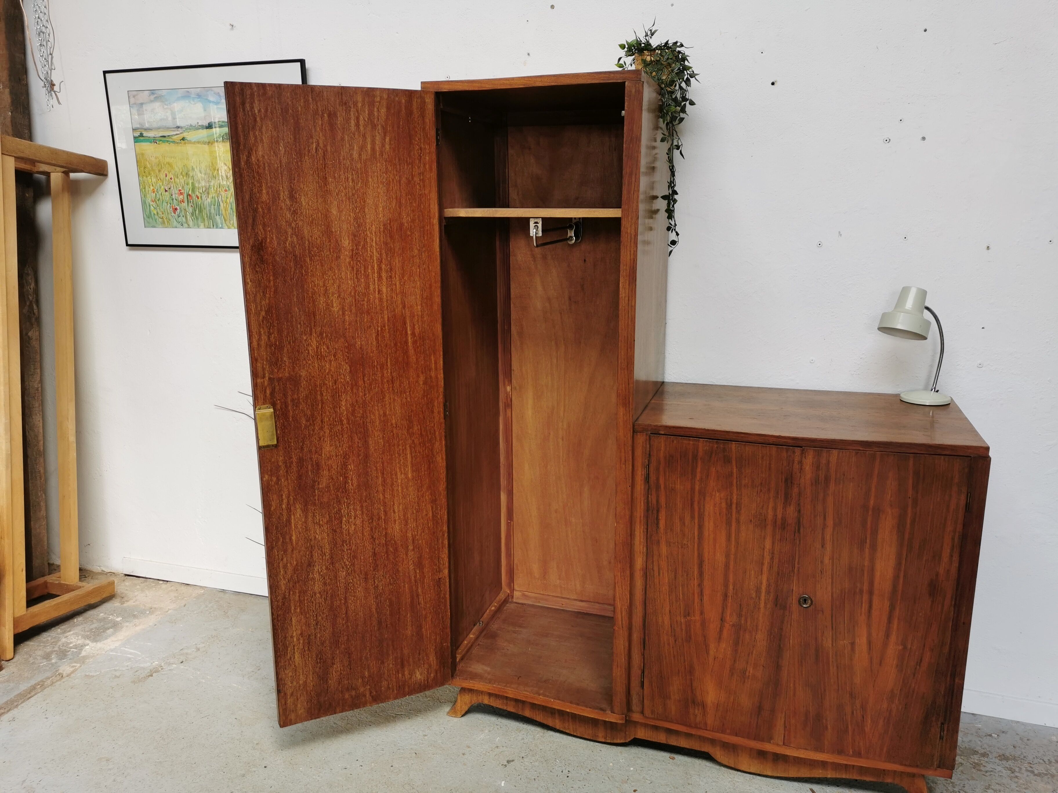 Vintage asymmetrical wardrobe