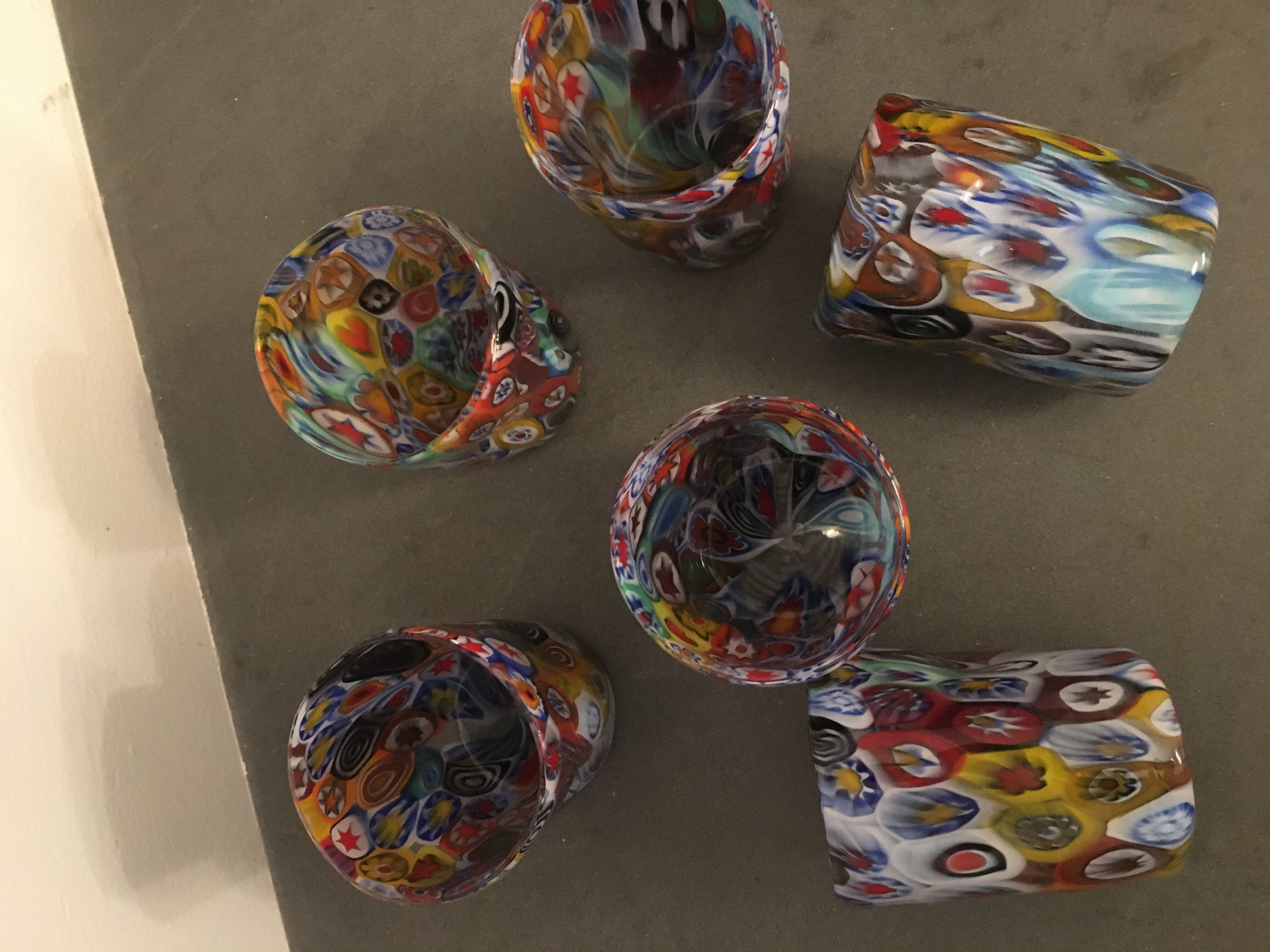 Set of 6 "Goto" water glasses from Murrisa in Murano glass, Italy