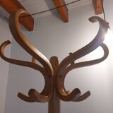 portemanteau perroquet, bois massif clair