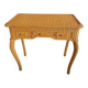 Rattan console desk with curved legs, 1970s