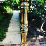 Brass bamboo lamppost