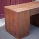 Art deco desk, oak minister's office, large 2-box desk, drawer desk, 40's