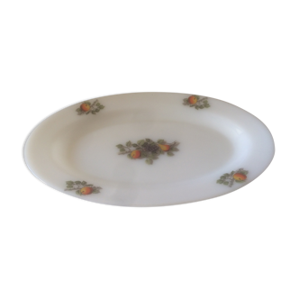 Plat ovale arcopal motif fruits de france