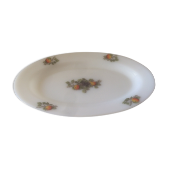 Oval dish Arcopal motif Fruits de France