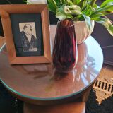 Glass vase in a scaled way