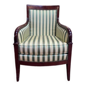 Empire Mahogany Armchair - Bergère