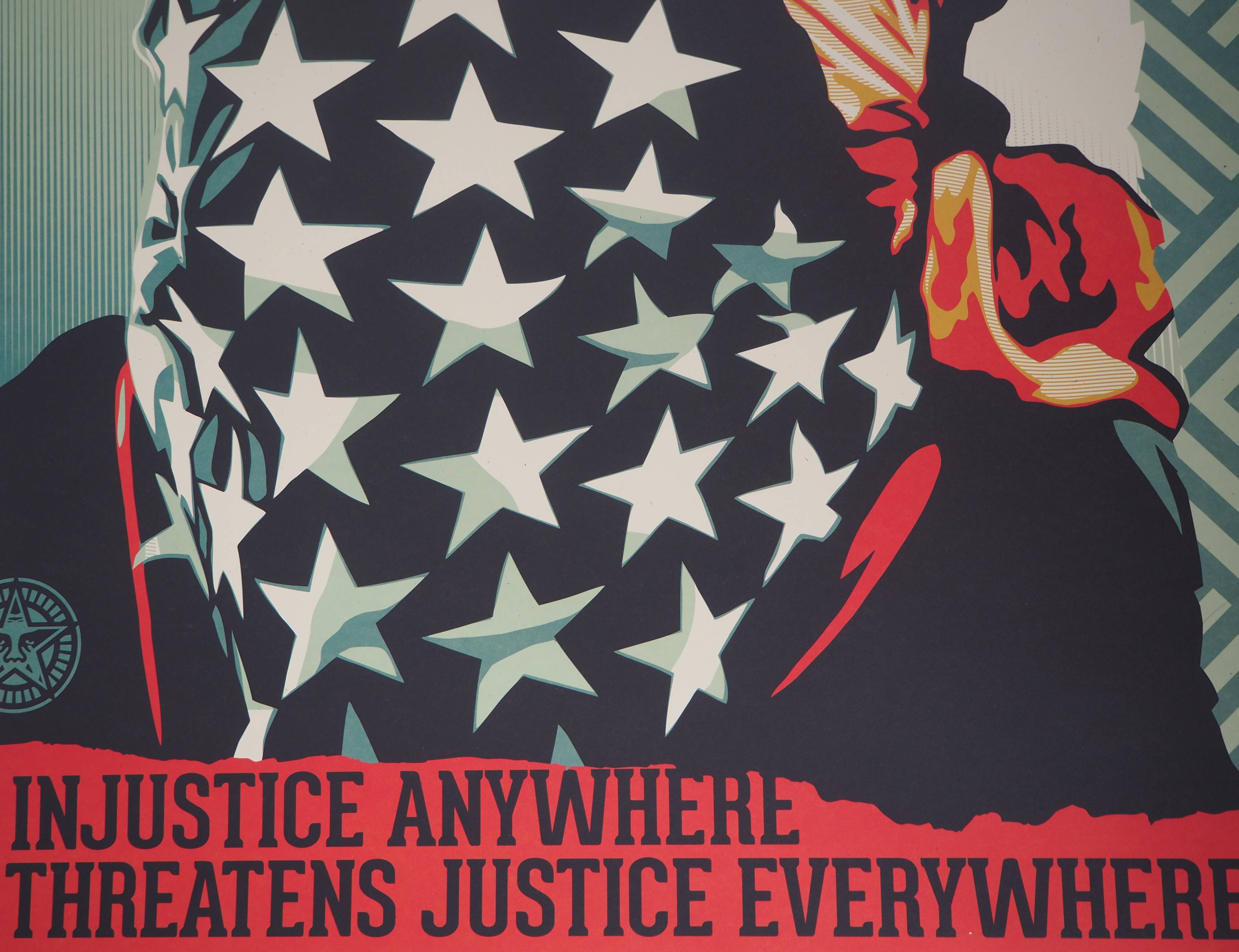 Shepard Fairey (Obey Giant): American Rage - Signed lithograph