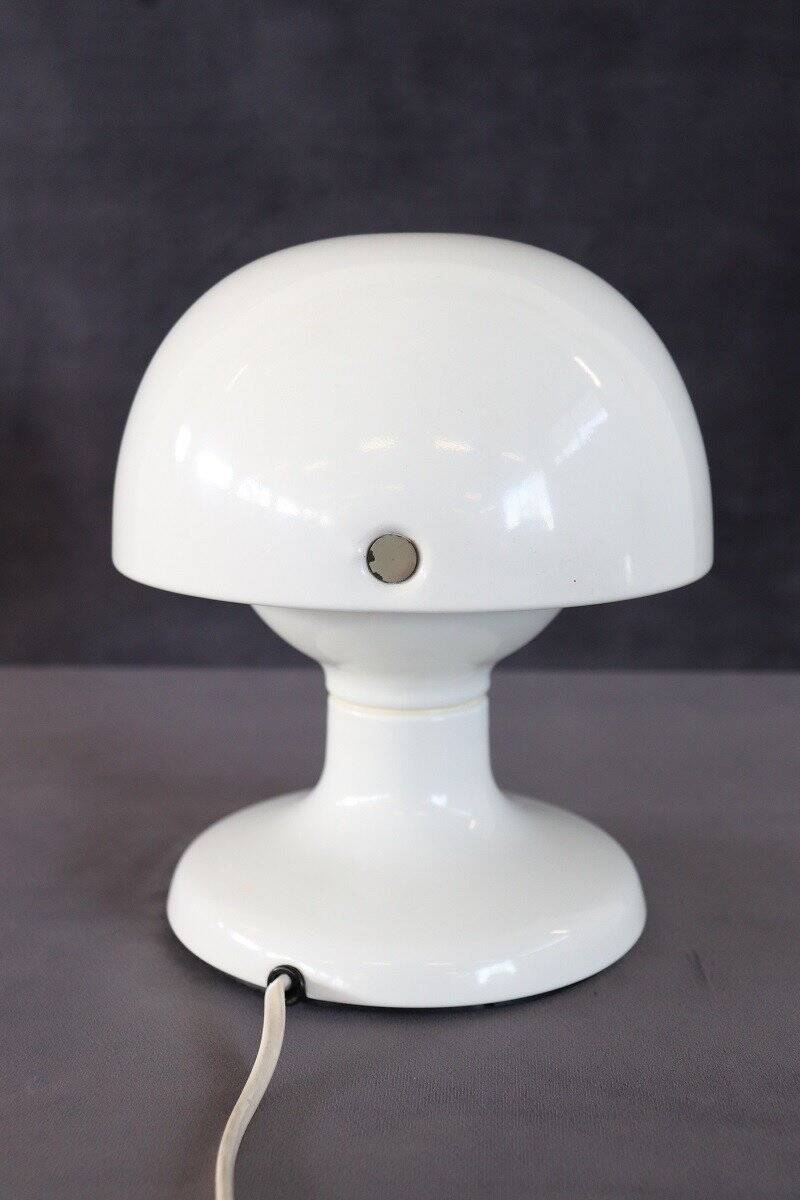 White Metal Table Lamp By Tobia And Afra Scarpa For Flos, 1960s
