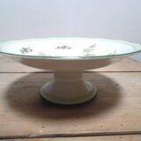 flat, old earthenware Compote