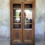 Large art deco glass cabinet.