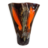 Brown ceramic vase Vallauris